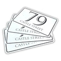 Personalised bin numbers, pack of 4, Elegant