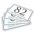 Personalised bin numbers, pack of 4, Classic